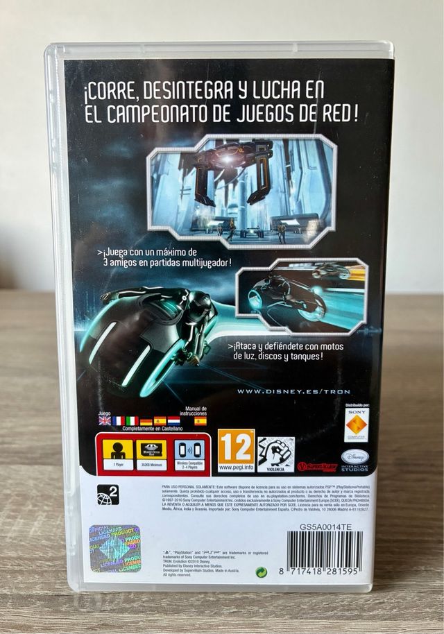 TRON: Evolution PSP - Juego con caja y UMD