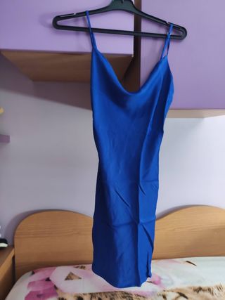 Vestido Bershka azul