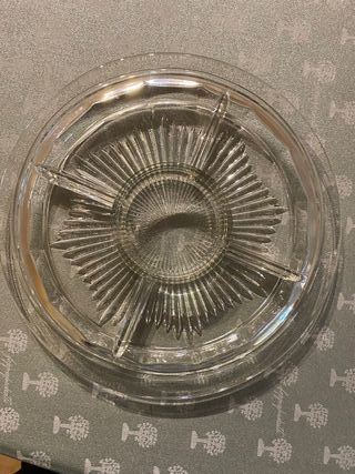 Antipastiera in vetro trasparente