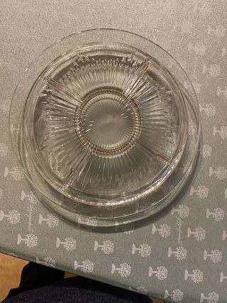 Antipastiera in vetro trasparente