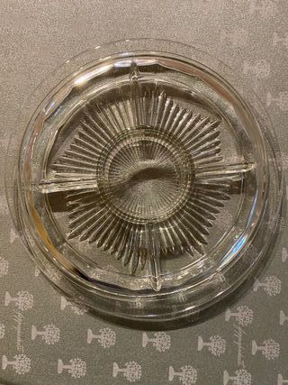 Antipastiera in vetro trasparente