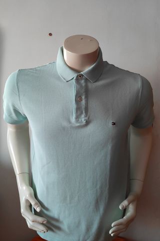 Polo Tommy Hilfiger XL verde agua
