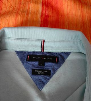 Polo Tommy Hilfiger XL verde agua