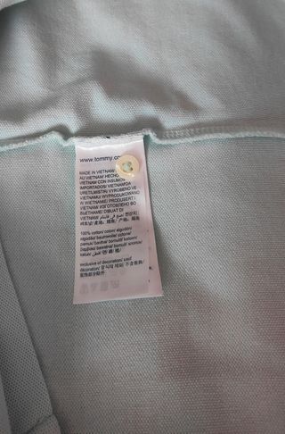 Polo Tommy Hilfiger XL verde agua
