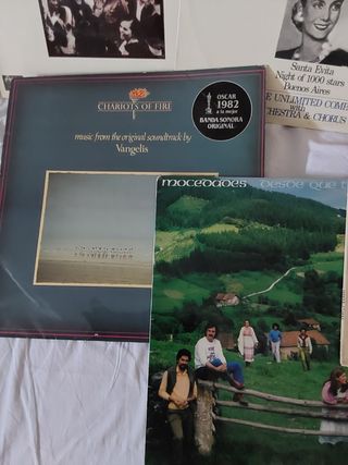 10 LPs Variados: Pop, Tango cantautores + 1 regalo