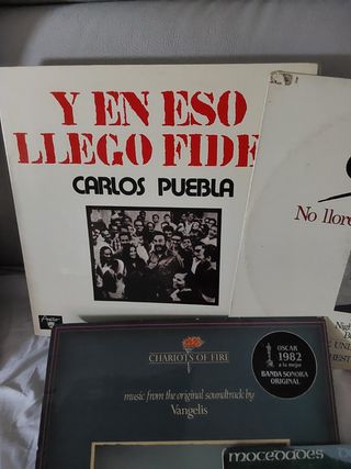10 LPs Variados: Pop, Tango cantautores + 1 regalo