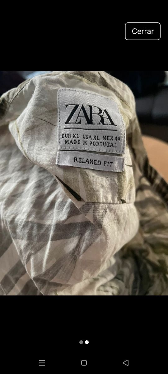 Camisa Zara  - talla XL