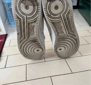 Nike Air Force 1 bianche e oro