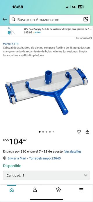 cabezal aspiradora de piscina  - Limpiafondos