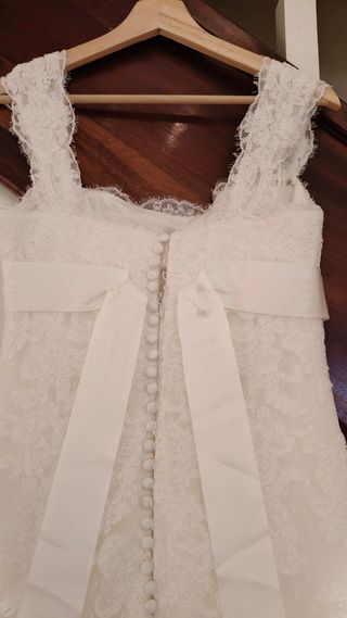 Vestido novia encaje blanco