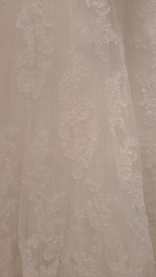 Vestido novia encaje blanco