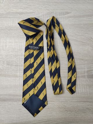 Corbata René Chagal | Azul y Amarilla de seda