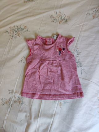 Vestido niña 6 meses rayas rosa