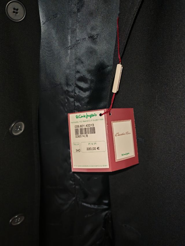 Gabardina Emidio Tucci Negra.