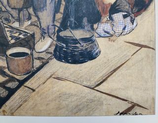 Lámina Francisco de Sancha: Zapatero de viejo