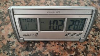 Reloj despertador Imagina - plateado