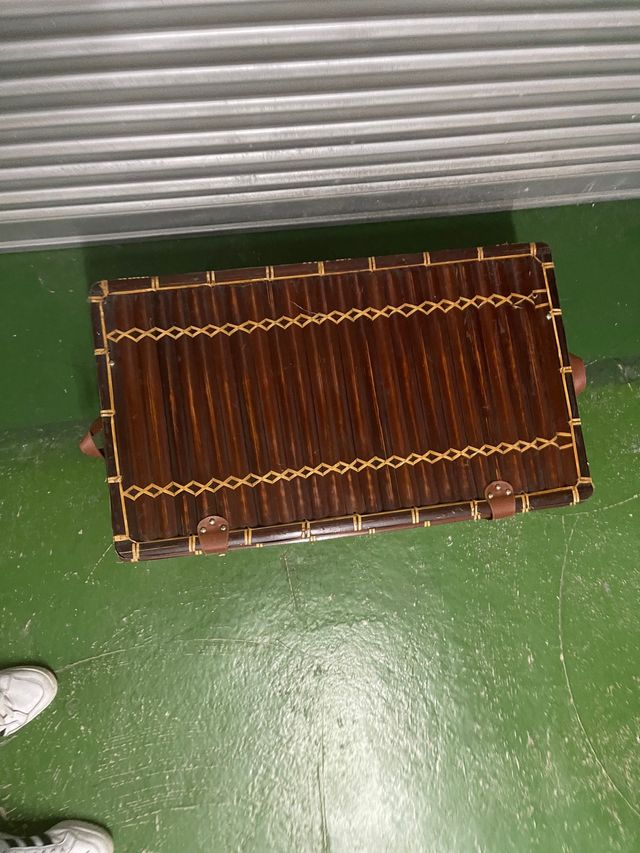 Maleta de bambú vintage