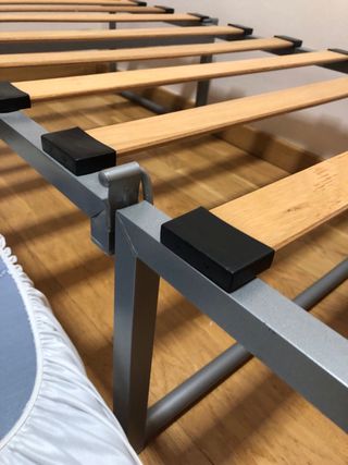 Cama plegable 90cm con colchón y funda.