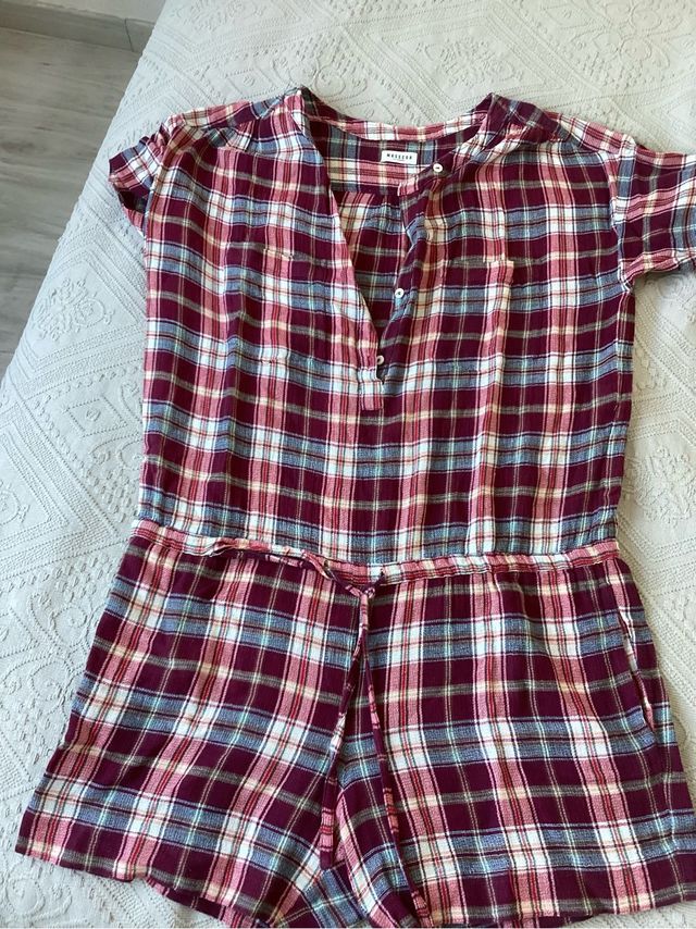 Mono corto escocés granate MASSCOB