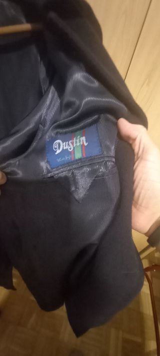 Abrigo negro caballero del corte inglés