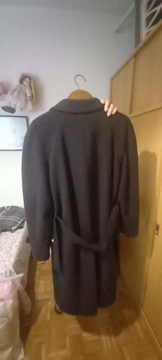 Abrigo negro caballero del corte inglés