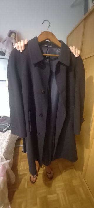 Abrigo negro caballero del corte inglés