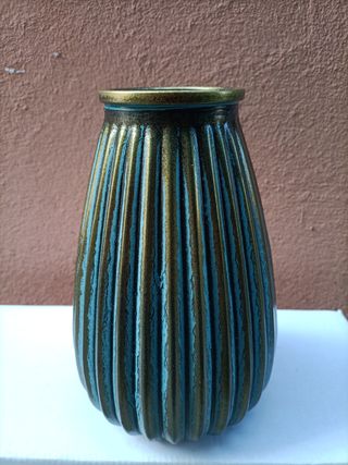Vaso Ceramica Oro-Verde
