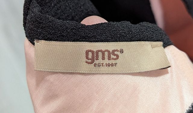 Vestido manga corta rosa y negro