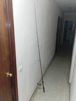 Caña Rapala + 2 carretes pesca + artículos varios
