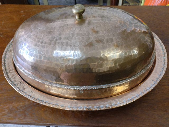 Cubierta para fuente cobre martillado