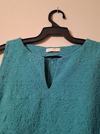 Vestido turquesa informal