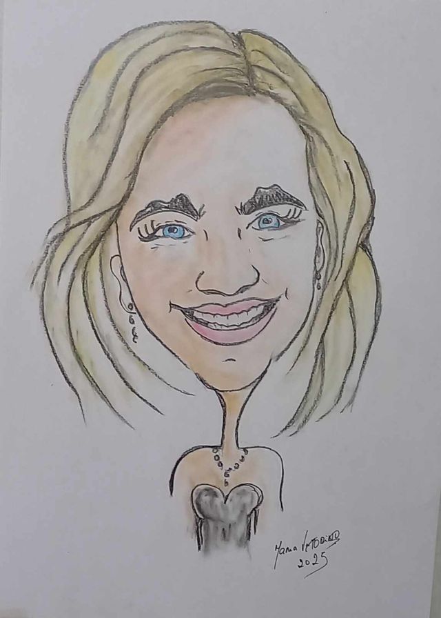 Caricatura simples por fotografia