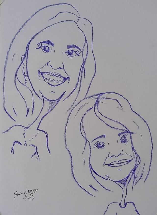 Caricatura simples por fotografia