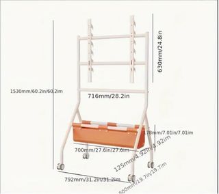 Soporte TV móvil con ruedas - 63cm