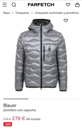 Plumifero Blauer - Chaqueta plata