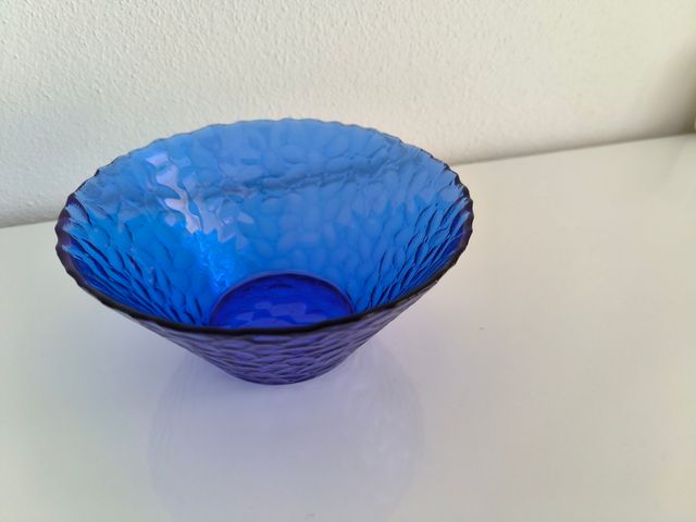 Ciotola vetro blu - Decorativa