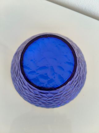 Ciotola vetro blu - Decorativa