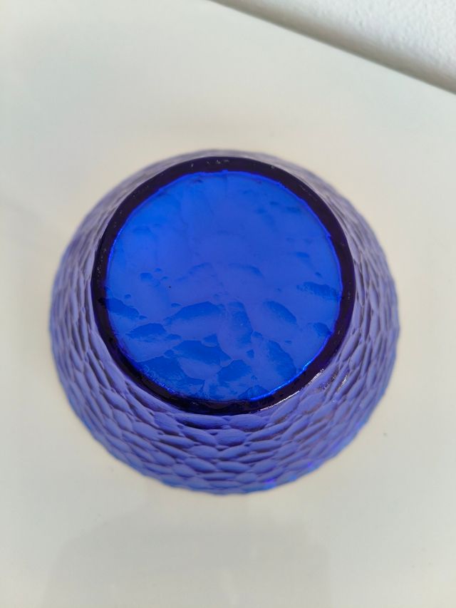 Ciotola vetro blu - Decorativa