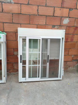 2 ventanas aluminio correderas