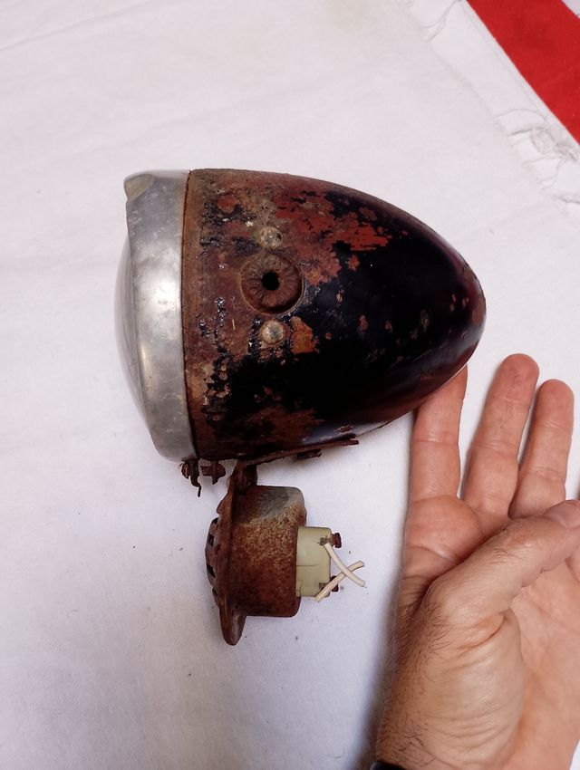 Faro antiguo moto -  Bocina