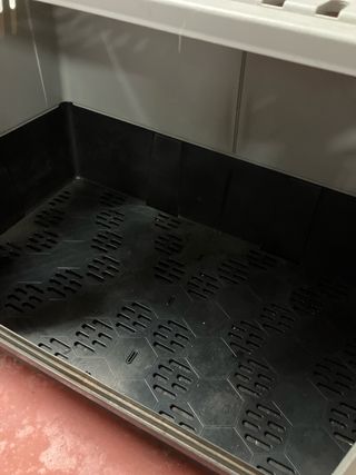 Transportín perro blanco y negro para perro grande