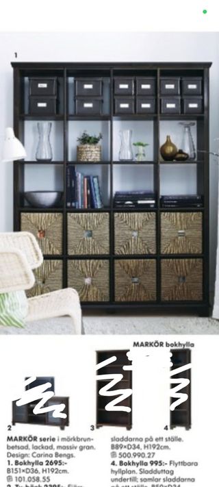 Estantería blanca Ikea -madera maciza