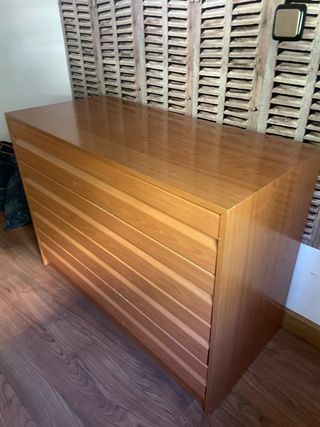 Cómoda madera dos cajones
