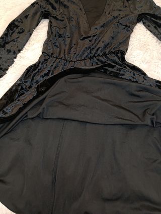 Vestido terciopelo negro - Talla S