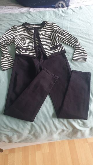 Chaqueta rayas blanco-negro