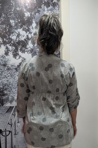 Blusa lunares gris - Manga 3/4