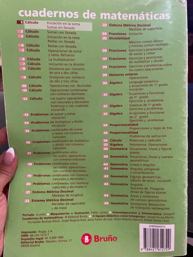 MATEMÁTICAS, CÁLCULO. INICIACIÓN A LA SUMA