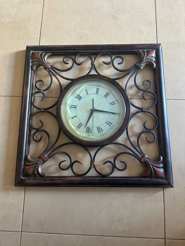 Reloj Pared Metal Estilo Vintage