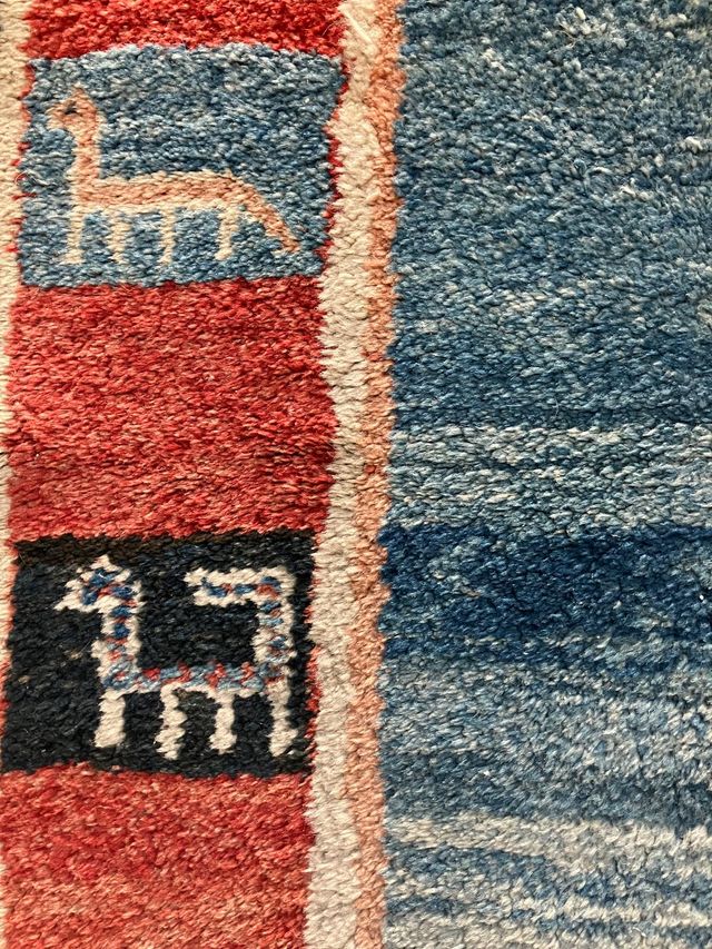 Alfombra Persa Gabbeh Original de Lana