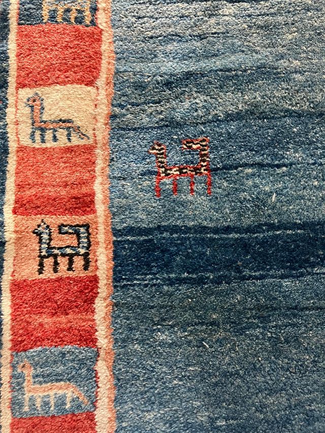 Alfombra Persa Gabbeh Original de Lana